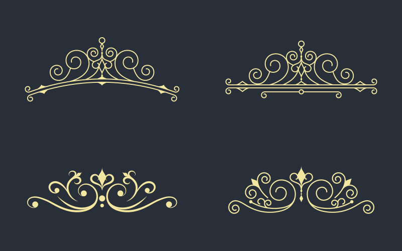 Beauty Vintage border line Template vector illustration design v.1 Illustration