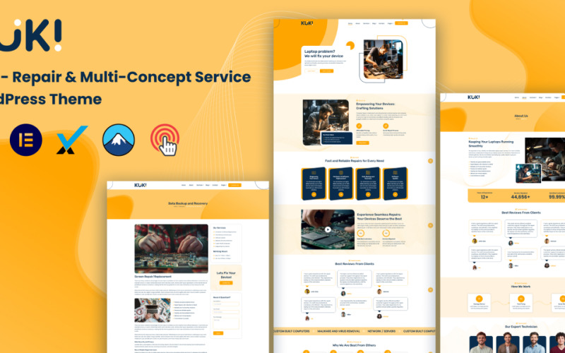Kuki | Repair & Multi-Concept Service WordPress Theme