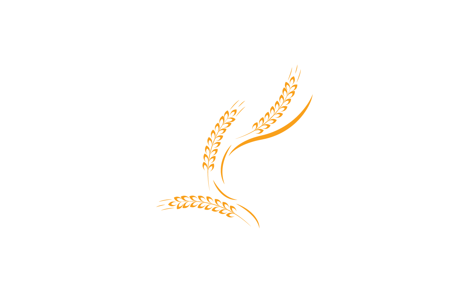 Weizen-Logo-Illustrationssymbol, flaches Design