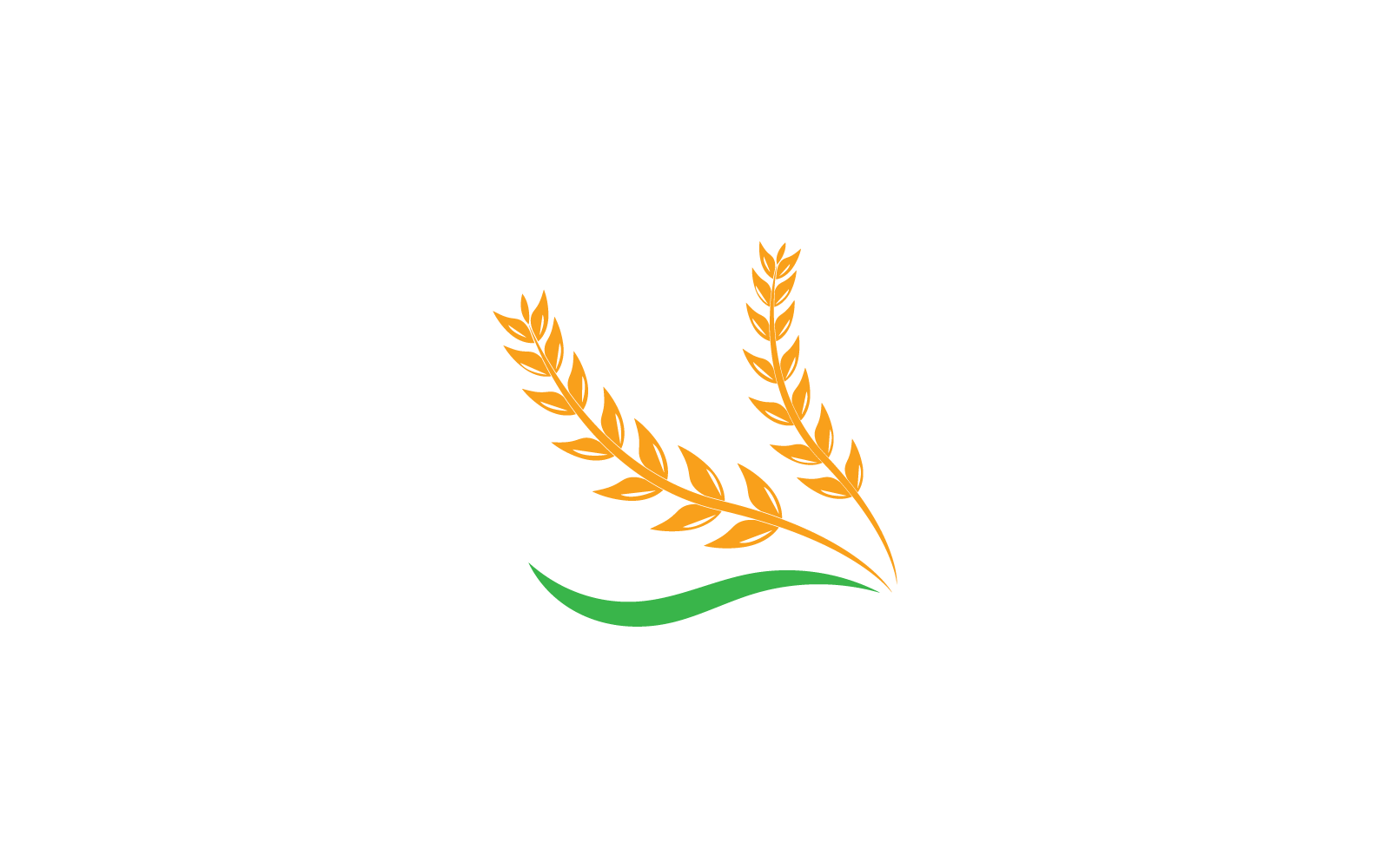 Wheat logo vector flat design icon