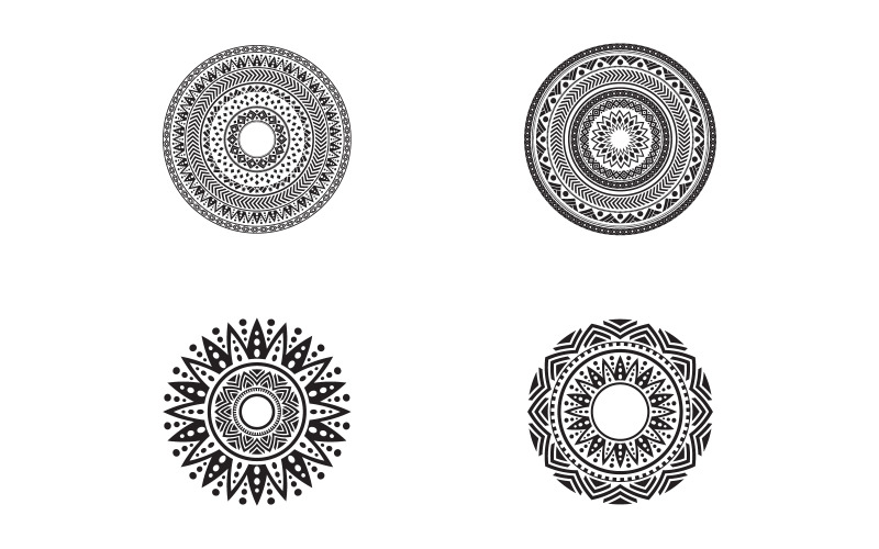 Art Circular pattern in form of mandala for decoration. Decorative ornament v.1 Illustration
