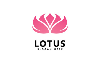 Beauty lotus flower logo spa logo vector yoga and therapy symbol 0