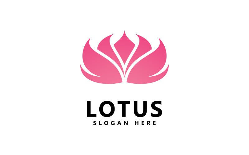 Beauty lotus flower logo spa logo vector yoga and therapy symbol 0 Logo Template