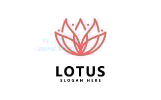Beauty lotus flower logo spa logo vector yoga and therapy symbol 11