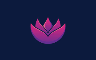 Beauty lotus flower logo spa logo vector yoga and therapy symbol 1