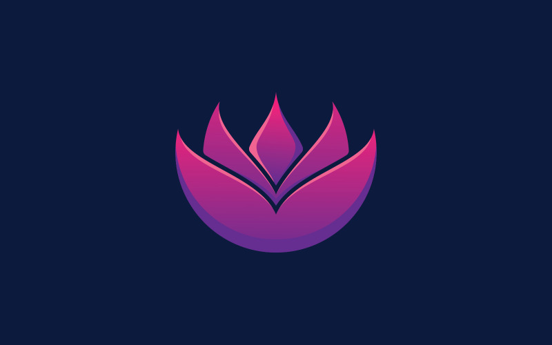 Beauty lotus flower logo spa logo vector yoga and therapy symbol 1 Logo Template