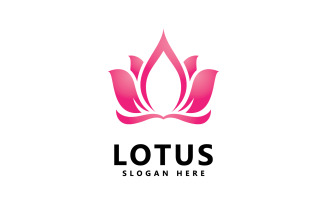 Beauty lotus flower logo spa logo vector yoga and therapy symbol 3