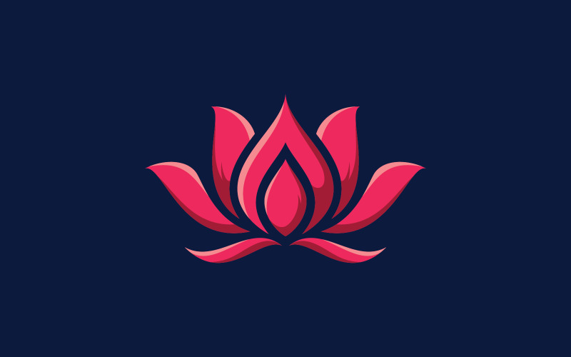 Beauty lotus flower logo spa logo vector yoga and therapy symbol 8 Logo Template