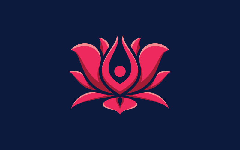 Beauty lotus flower logo spa logo vector yoga and therapy symbol 9 Logo Template
