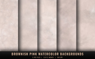 Brownish Pink Watercolor Backgrounds