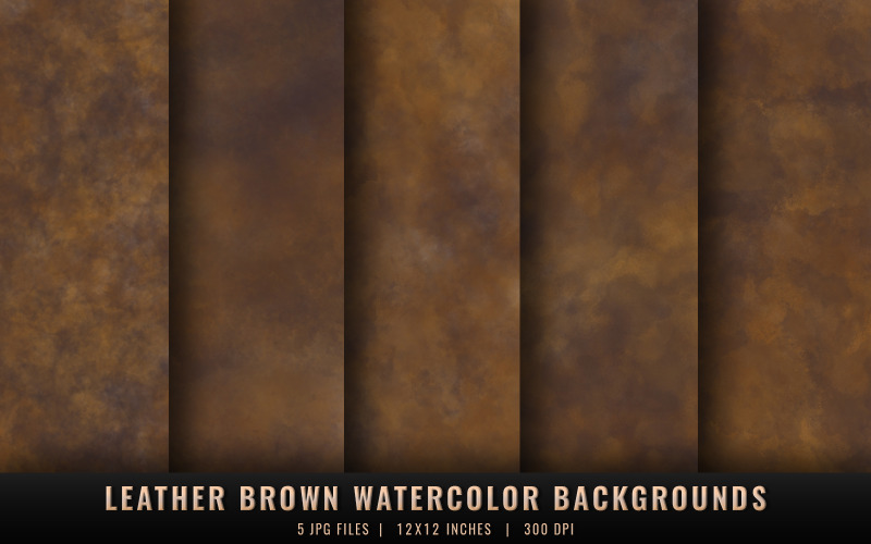 Leather Brown Watercolor Backgrounds