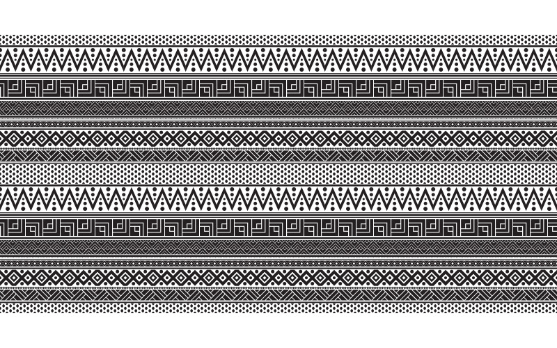 Tribal seamless pattern geometric seamless aztec pattern art design template v.2 Illustration
