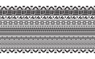 Tribal seamless pattern geometric seamless aztec pattern art design template v.4
