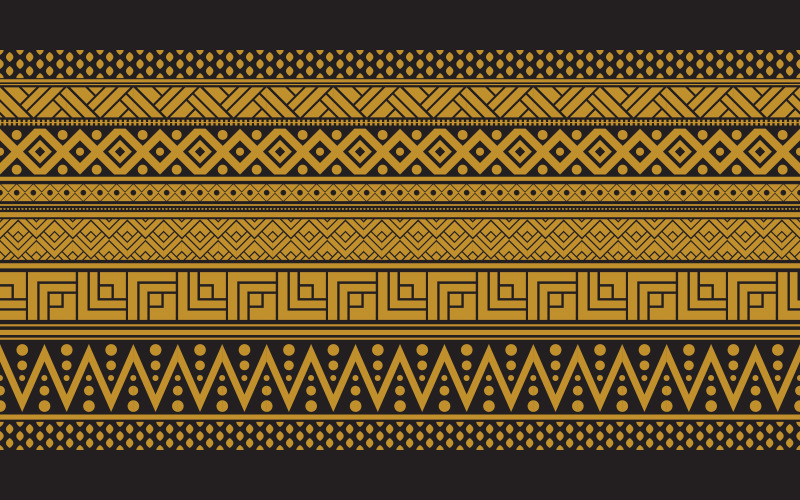 Tribal seamless pattern geometric seamless aztec pattern art design template v.7 Illustration