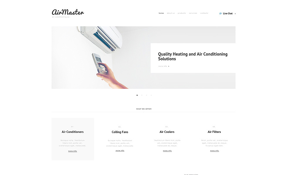 air conditioner website templates free download