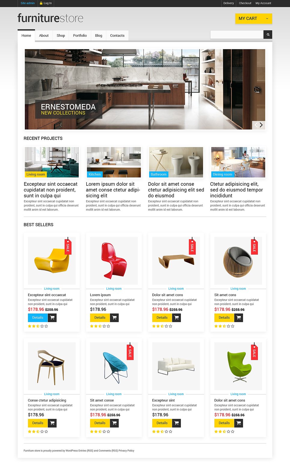 Comfortable Furniture WooCommerce Theme New Screenshots BIG