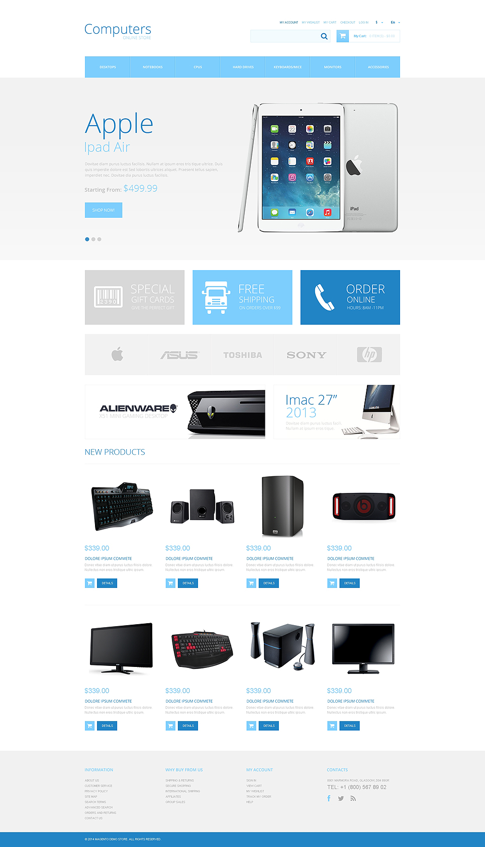 Computer Store Responsive Magento Theme New Screenshots BIG