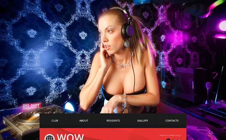 Night Club Bootstrap Website Template Big Screenshot Night Club Website Template New Screenshots BIG