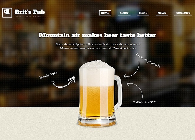 Pub Premium Moto CMS HTML Template Big Screenshot Pub Moto CMS HTML Template New Screenshots BIG
