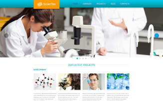 Science Lab Responsive Website Template