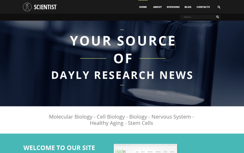 Science Organization Joomla Template