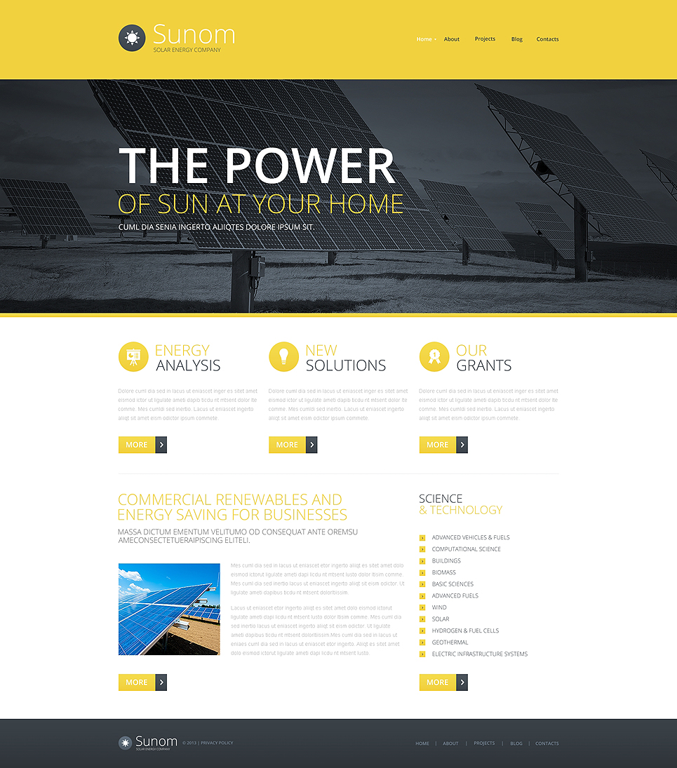 Solar Energy Responsive Website Template New Screenshots BIG