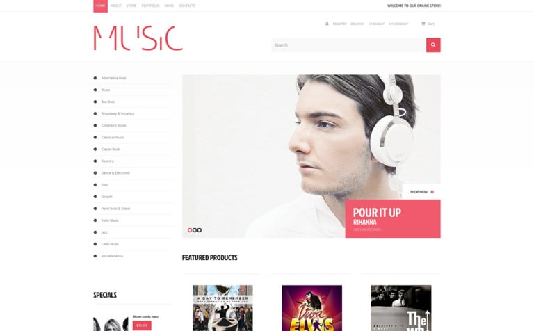 Sound WPML ready WooCommerce Template Big Screenshot Sound WooCommerce Theme New Screenshots BIG