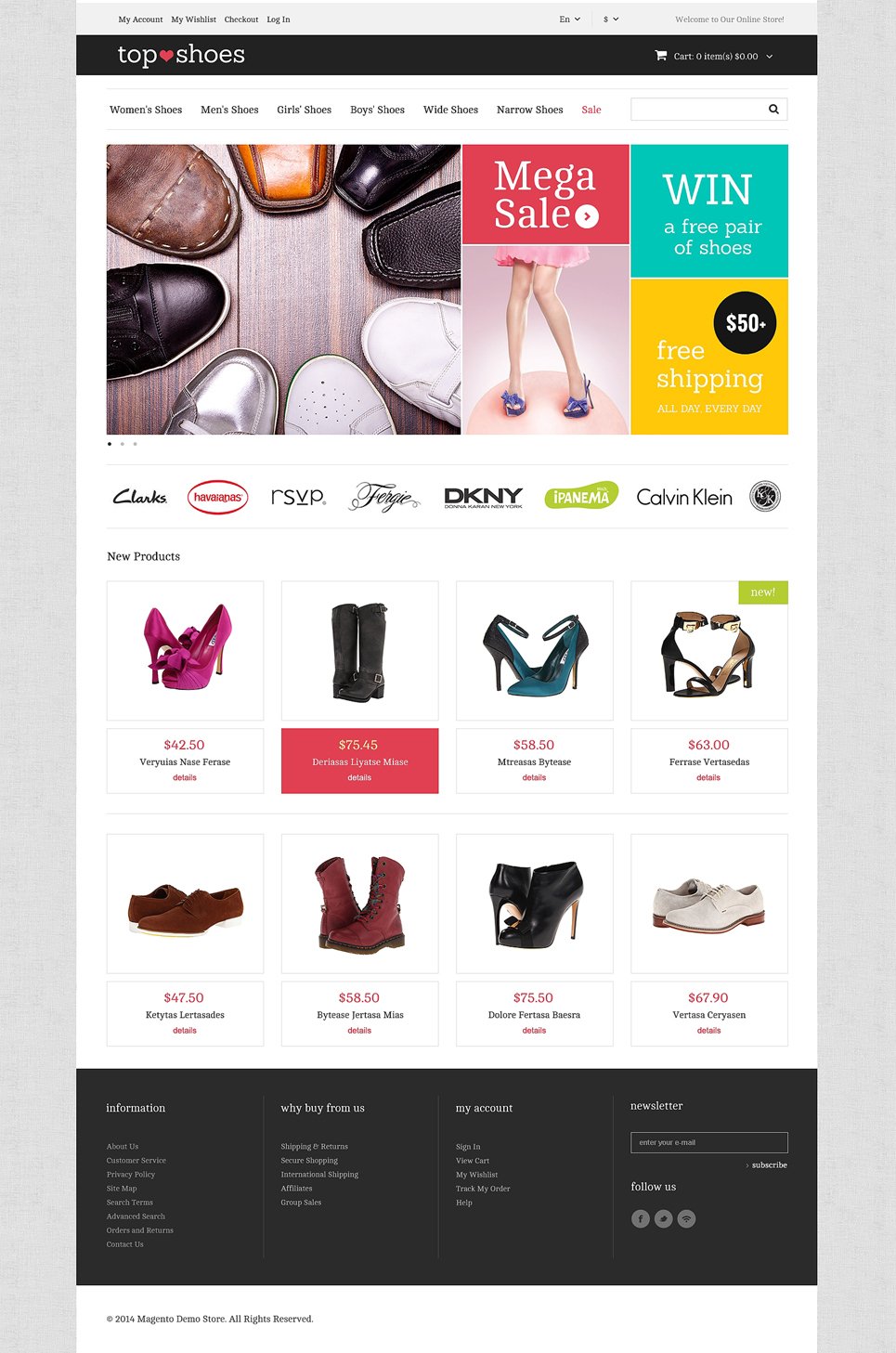 Top Shoes Shop Magento Theme New Screenshots BIG