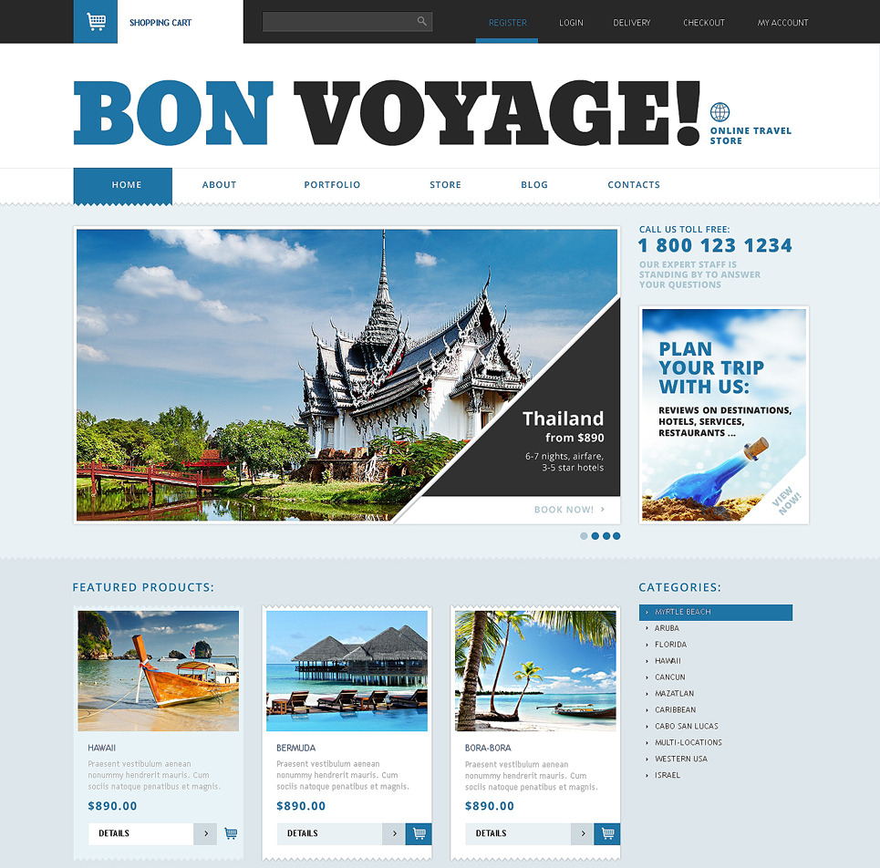 Travel Agency Bootstrap WooCommerce Template Big Screenshot Travel Agency Responsive WooCommerce Theme New Screenshots BIG