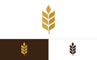 Agriculture wheat vector icon design illustration v.1