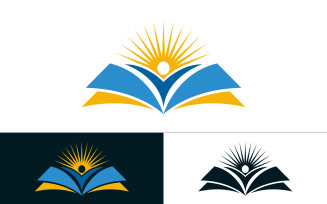Education Book logo Template vector icon illustration design v.4