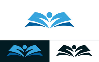 Education Book logo Template vector icon illustration design v.5
