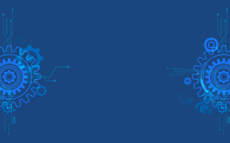 Gear industrial digital technology Future vector icon illustration design template v.9