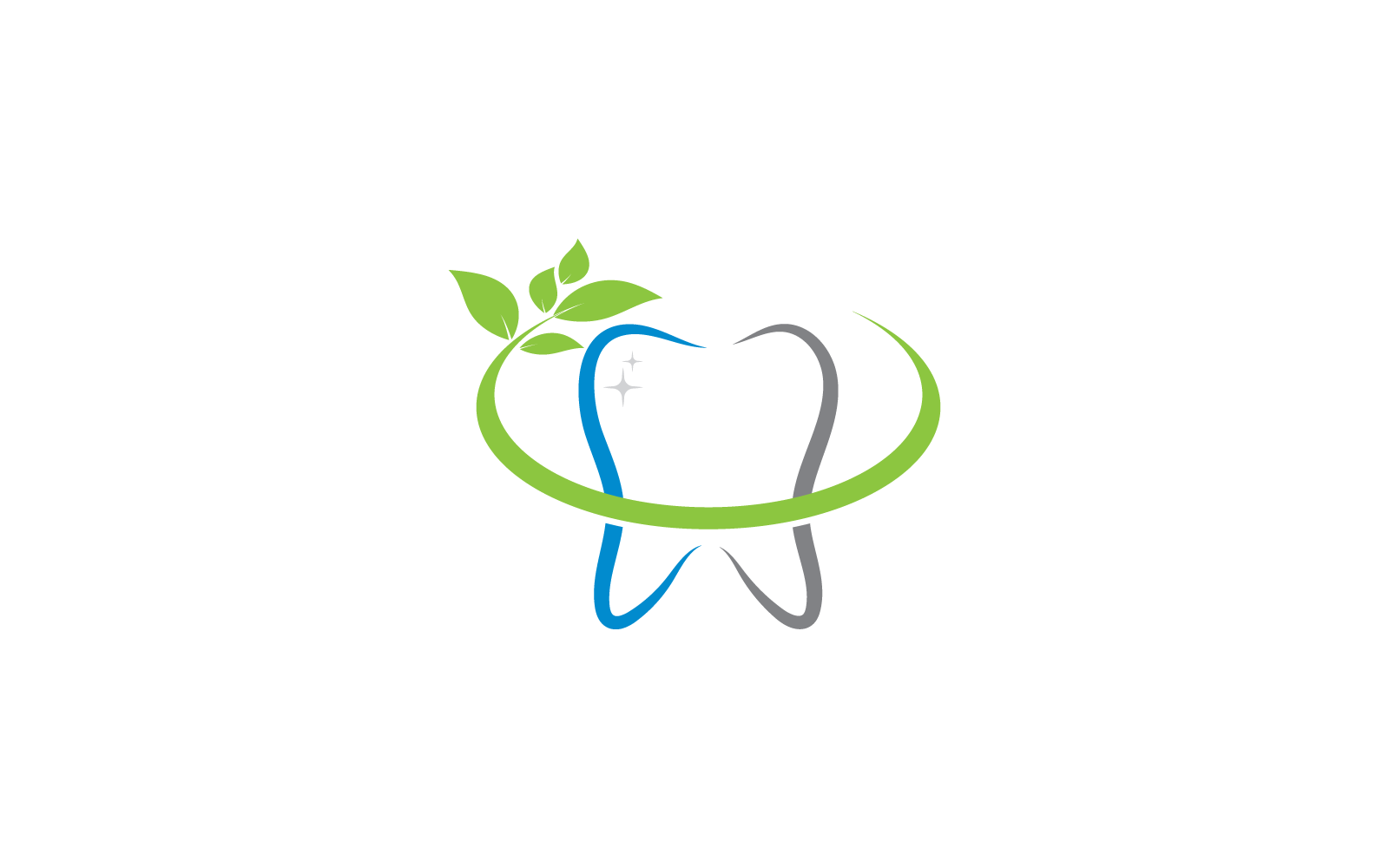 szablon ilustracji logo opieki stomatologicznej płaski projekt