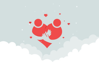 World heart day event medical vector illustration design template v.3