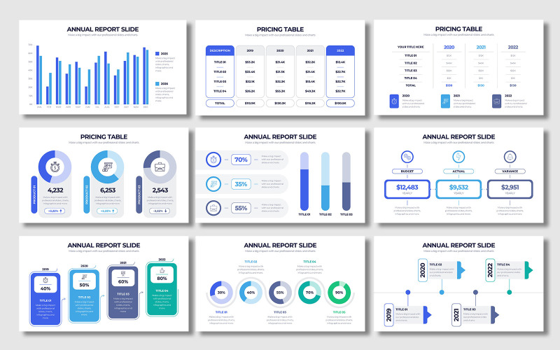 Annual google Sheet Graph and Chart Google Slide