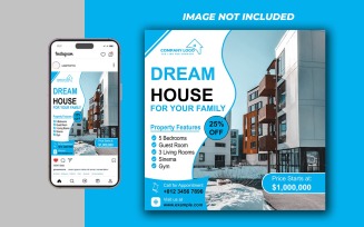 Real Estate Social Media Post Template in PSD - 104