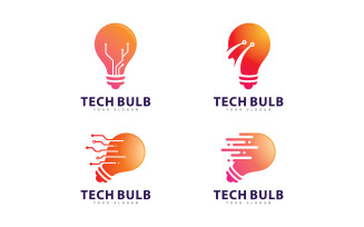 Creative Bulb logo concept vector. Creative Technology Logo design concept 18