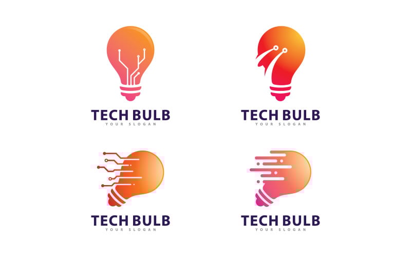 Creative Bulb logo concept vector. Creative Technology Logo design concept 18 Logo Template