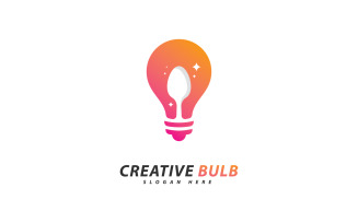 Creative Bulb logo concept vector. Creative Technology Logo design concept 3