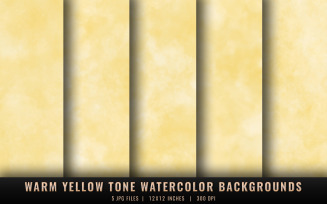 Warm Yellow Tone Watercolor Backgrounds