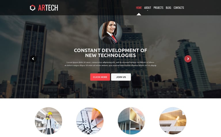 Construction Company Bootstrap Website Template Big Screenshot Construction Company Responsive Website Template New Screenshots BIG