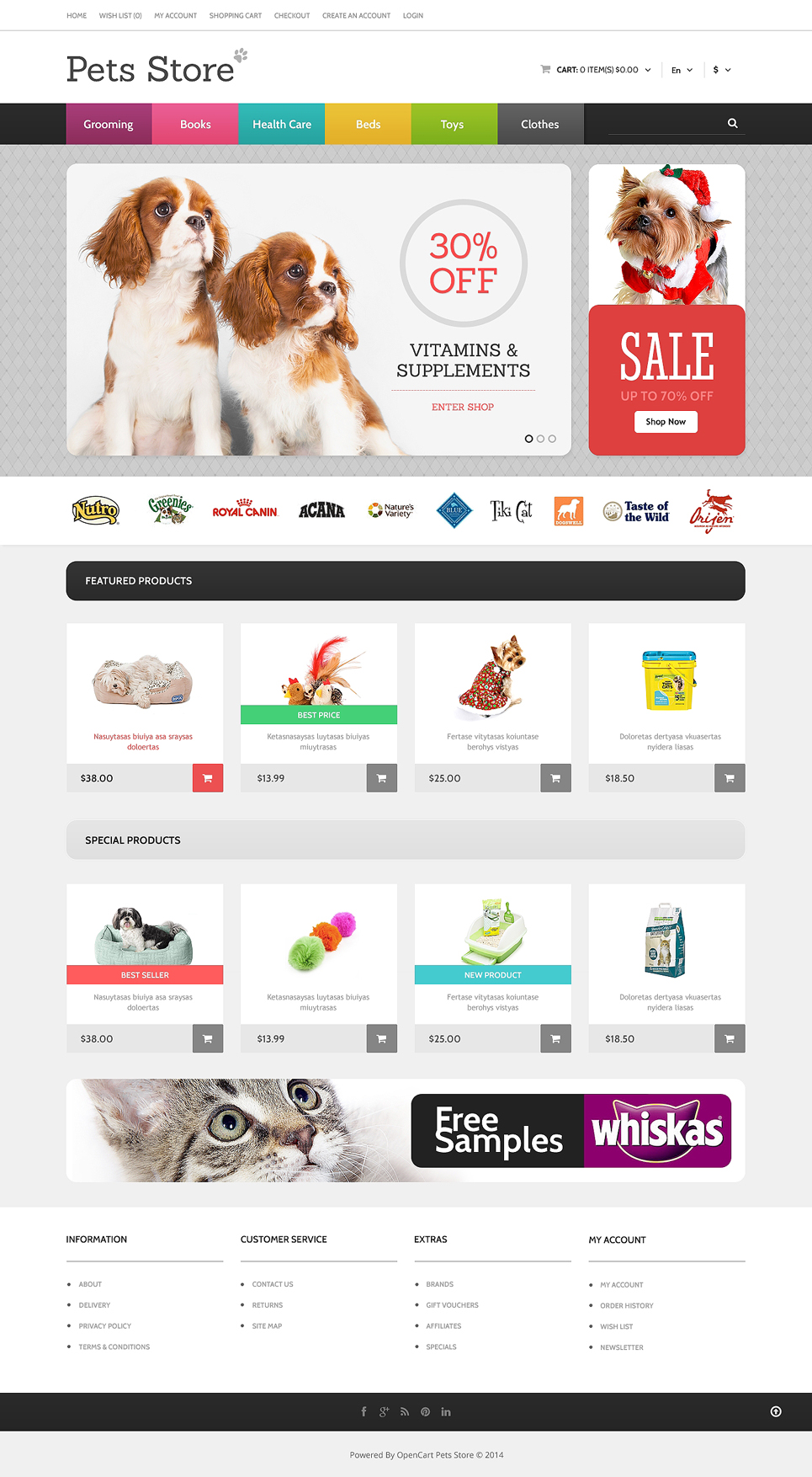 Dog Responsive OpenCart Template New Screenshots BIG