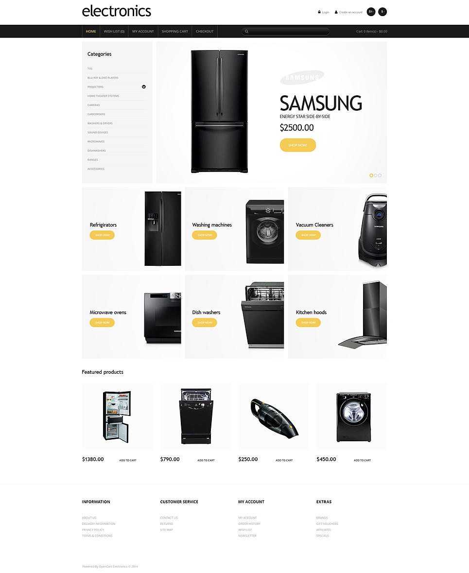 Electronics Store Responsive OpenCart Template New Screenshots BIG
