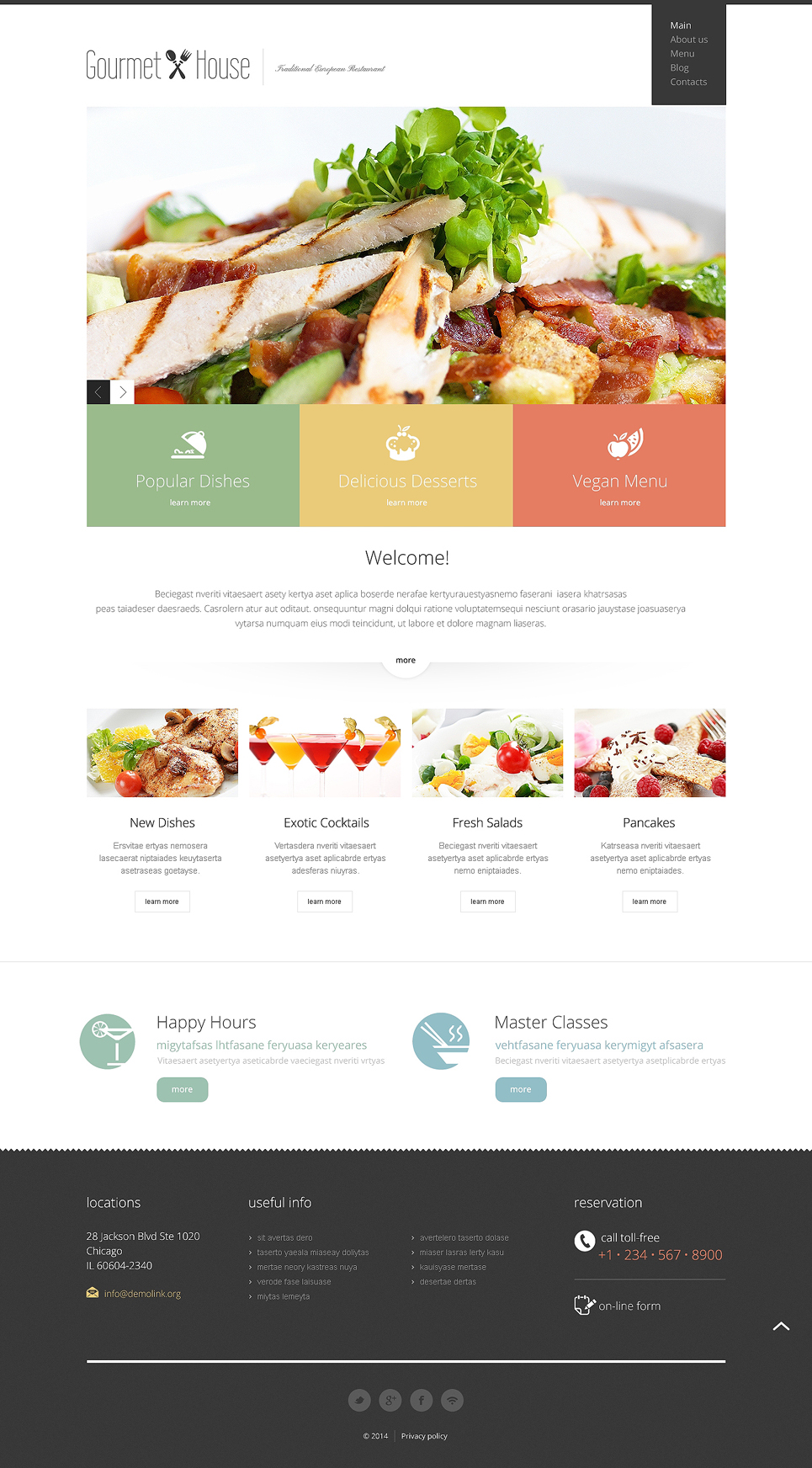 European Restaurant Responsive Joomla Template New Screenshots BIG