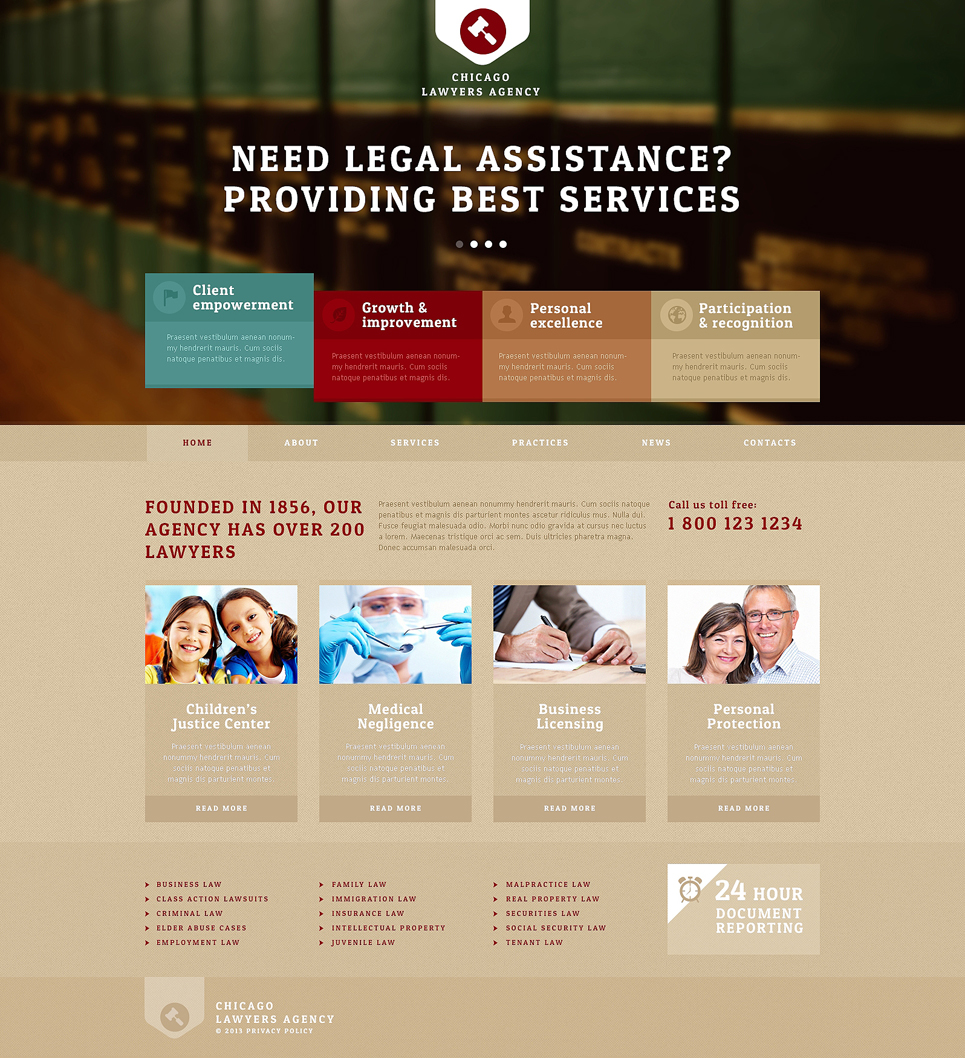 Lawyers Agency Joomla Template New Screenshots BIG