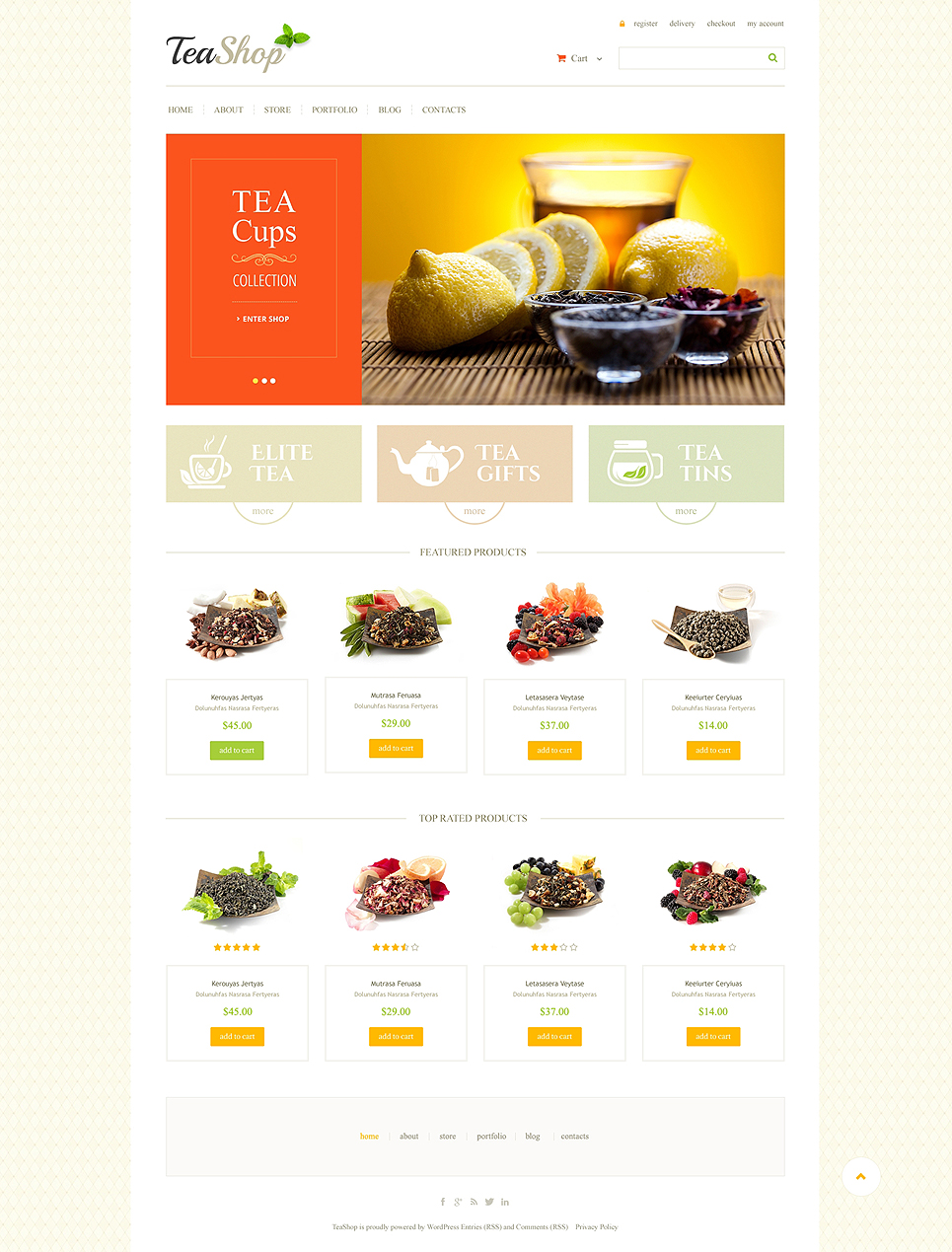 Tea Shop WooCommerce Theme New Screenshots BIG