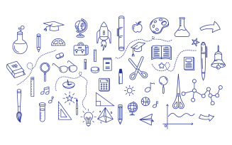 Education Back to school element icon vector illustration design v.6