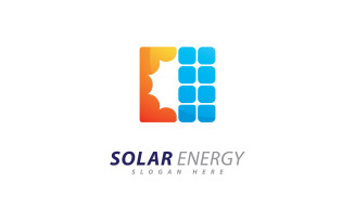 Sun energy logo design template. Creative Solar panel energy electric electricity logo 8