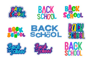 Title Back to school Education element icon vector illustration design v.1